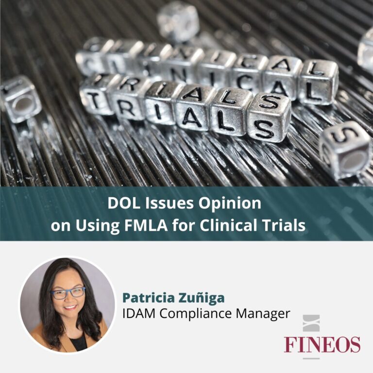 DOL Issues Opinion on Using FMLA for Clinical Trials